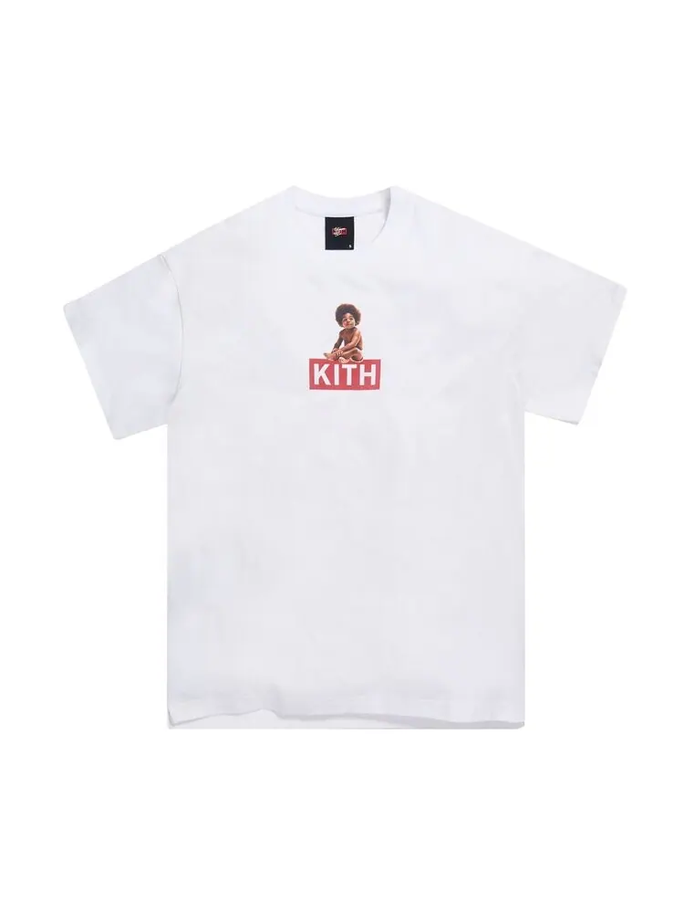 Футболка Kith x Biggie Classic Logo Tee 'White' — изображение 1 из 1, белый