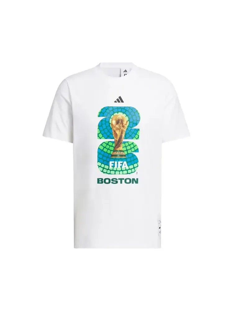Футболка Adidas FIFA World Cup 26 Host City Boston — изображение 1 из 1, белый