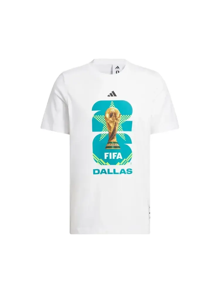 Футболка Adidas FIFA World Cup 26 Host City Dallas Graphic T-Shirt 'White' — изображение 1 из 1, белый