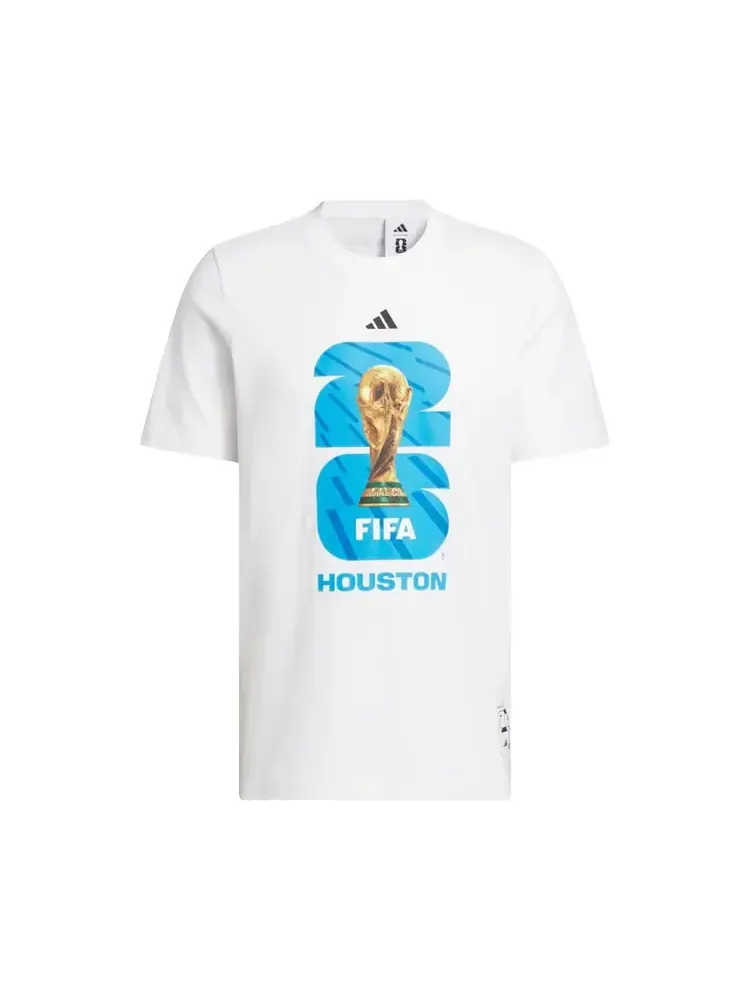 Футболка Adidas FIFA World Cup 26 Host City Houston с графическим принтом — изображение 1 из 1, белый