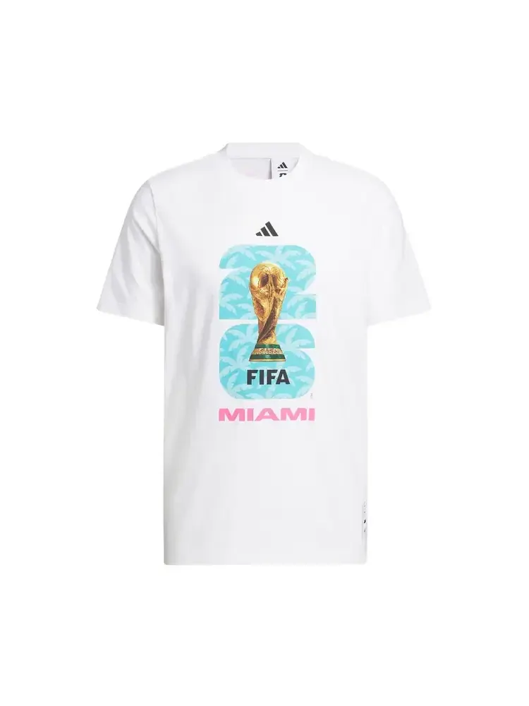 Футболка Adidas FIFA World Cup 26 Host City Miami Graphic — изображение 1 из 1, белый