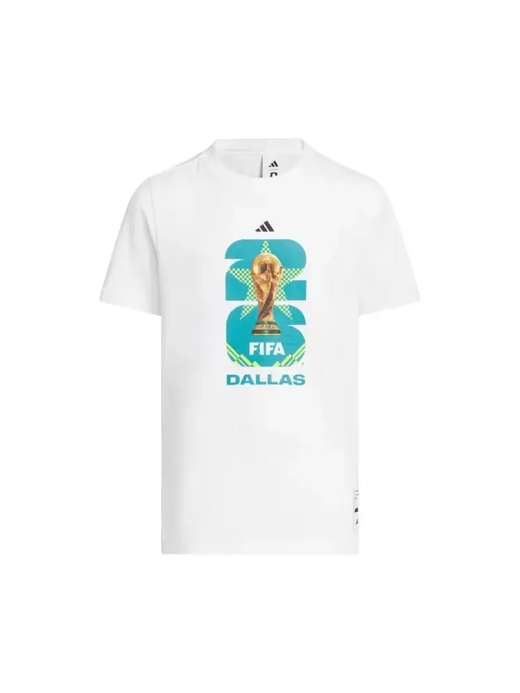 Футболка Adidas FIFA World Cup 26 Host City Dallas Graphic T-Shirt 'White' — изображение 1 из 1, белый