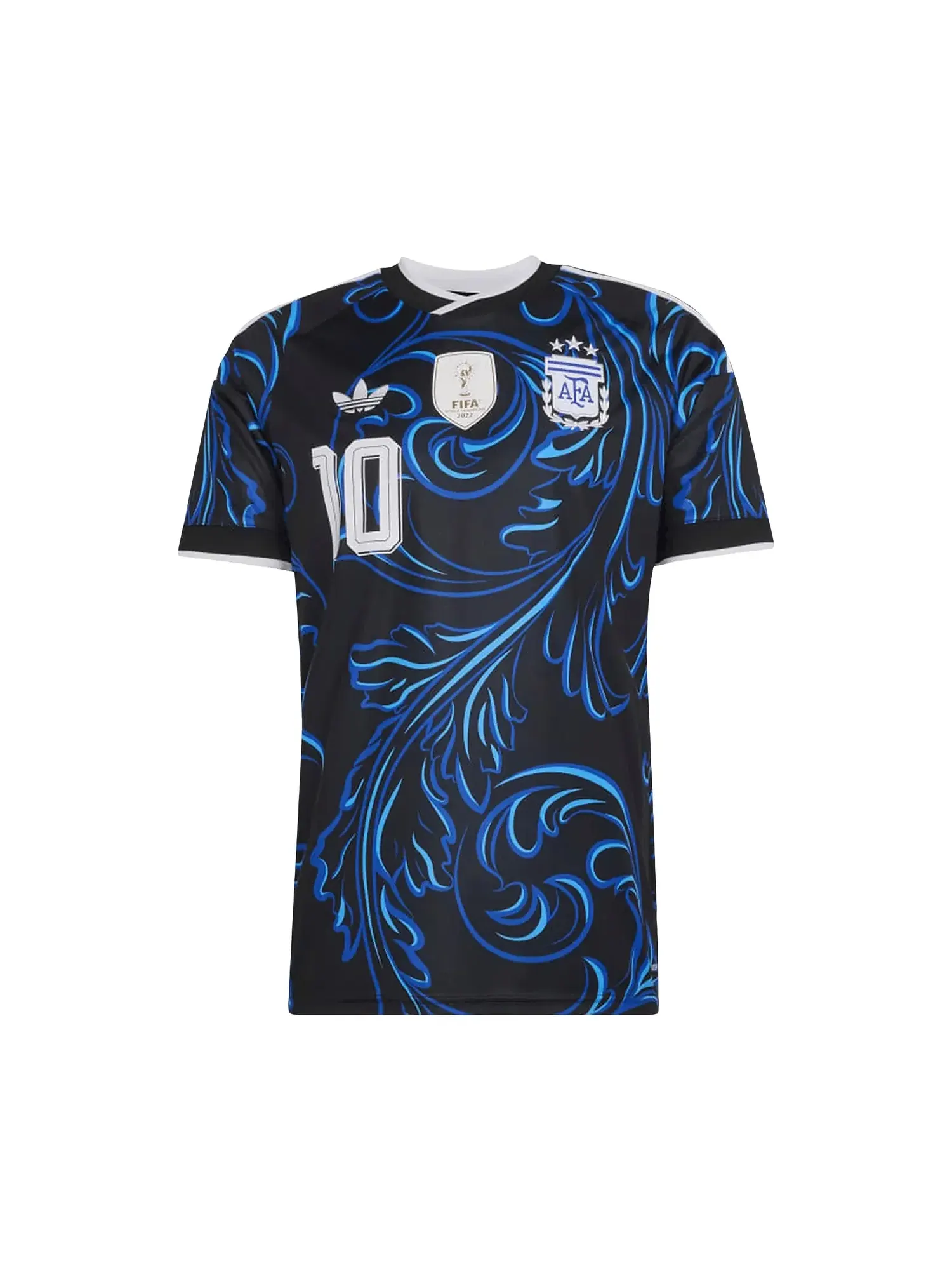 Гостевая футболка Adidas Argentina 26 Месси (азиатские размеры) — изображение 1 из 1, черный/синий/синий
