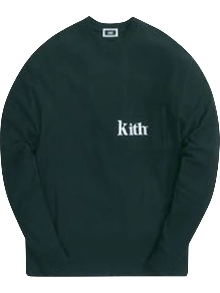 Лонгслив Kith Long-Sleeve Quinn Tee 'Stadium' — изображение 1 из 1, зеленый