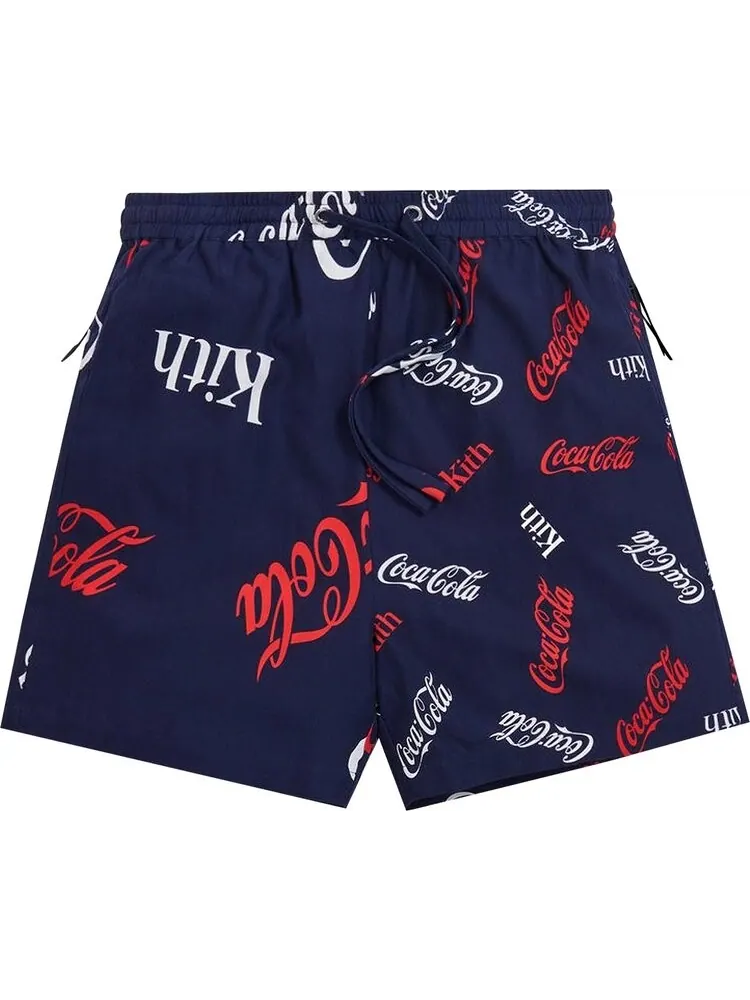 Шорты Kith x Coca-Cola Printed Short 'Navy' — изображение 1 из 1, синий