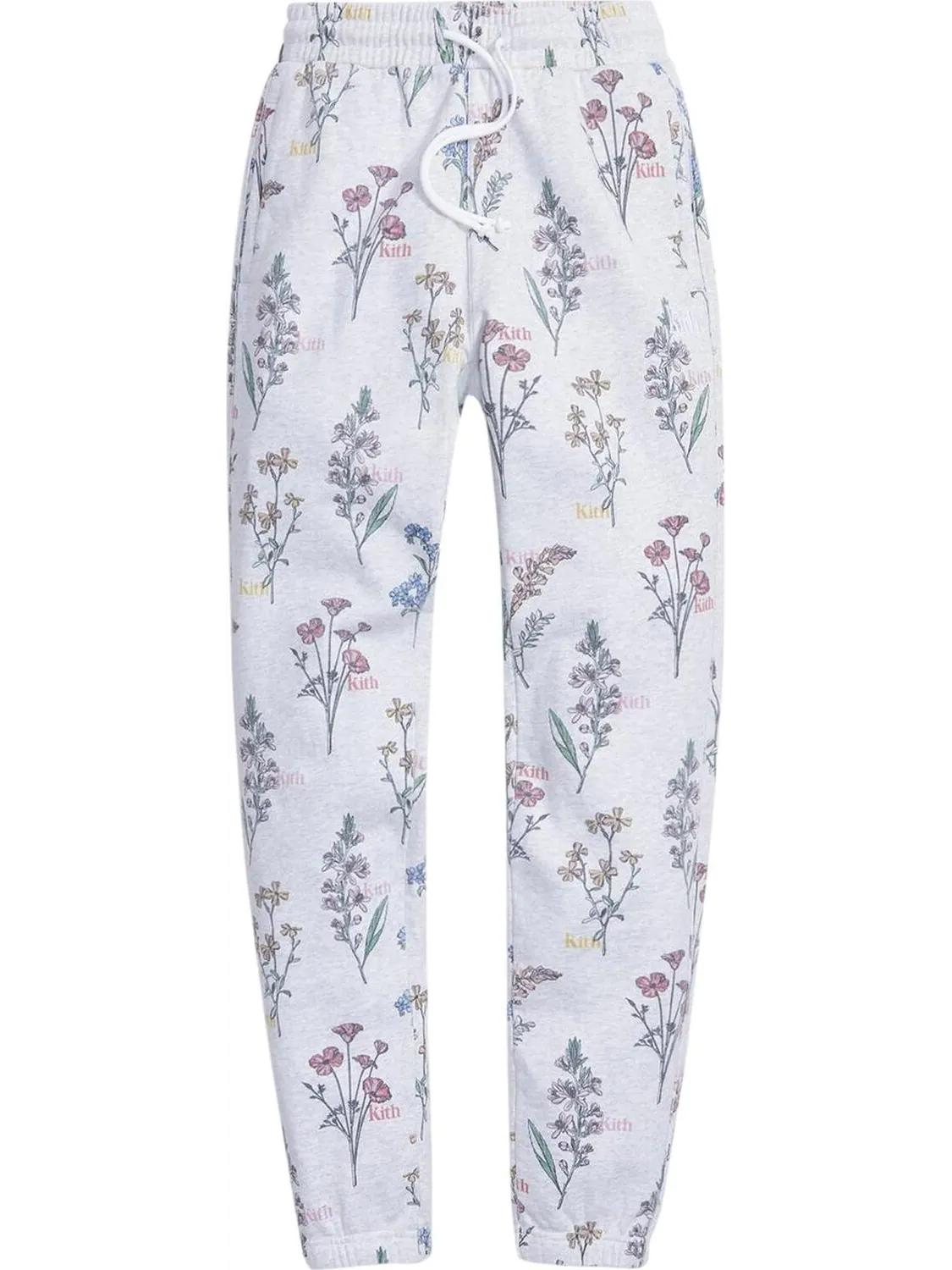 Спортивные брюки Kith Botanical Floral Williams I Sweatpant 'Light Heather' — изображение 1 из 1, серый