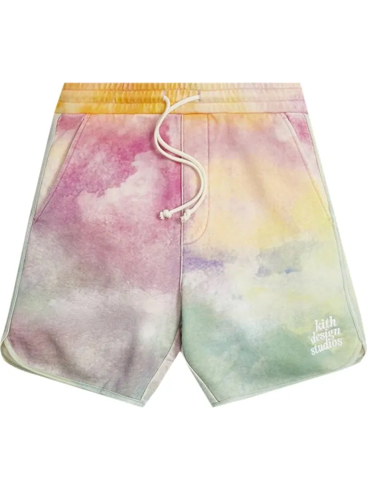 Шорты Kith Tie Dye Jordan Short 'Pink/Green' — изображение 1 из 1, мульти