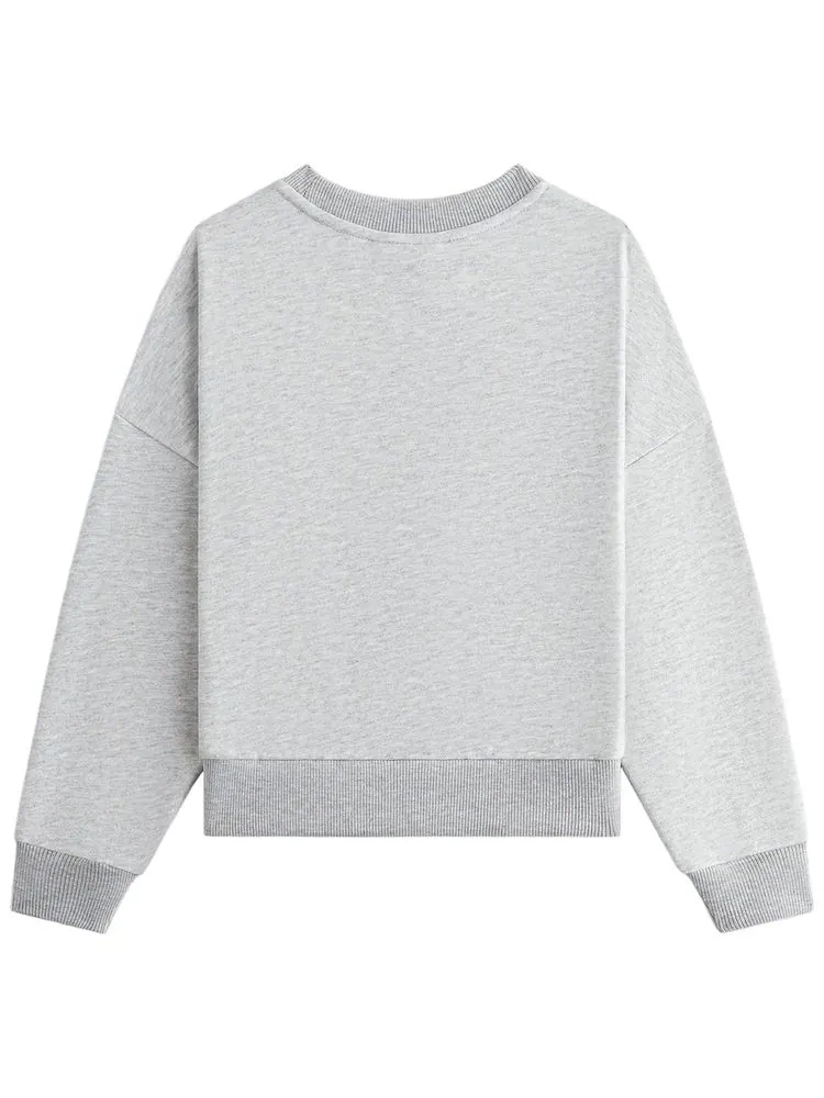 Детская футболка с длинными рукавами Kith Kids Nelson Crewneck — изображение 2 из 2, серый