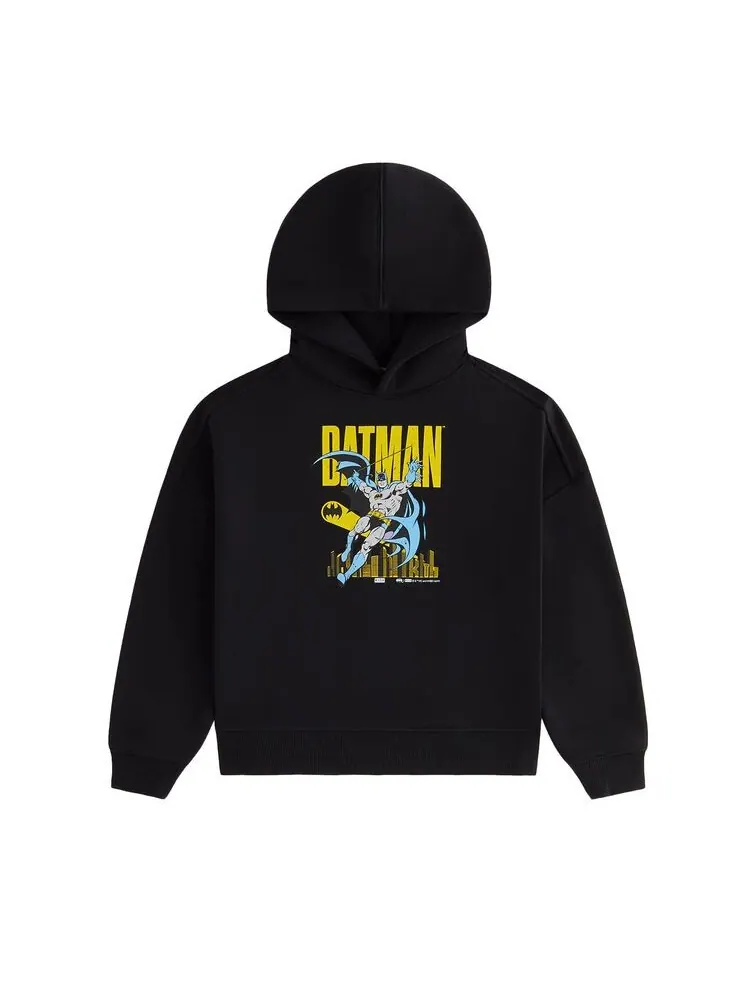 Худи Kith Kids x Batman Classic Vintage Hoodie Black — изображение 1 из 2, черный