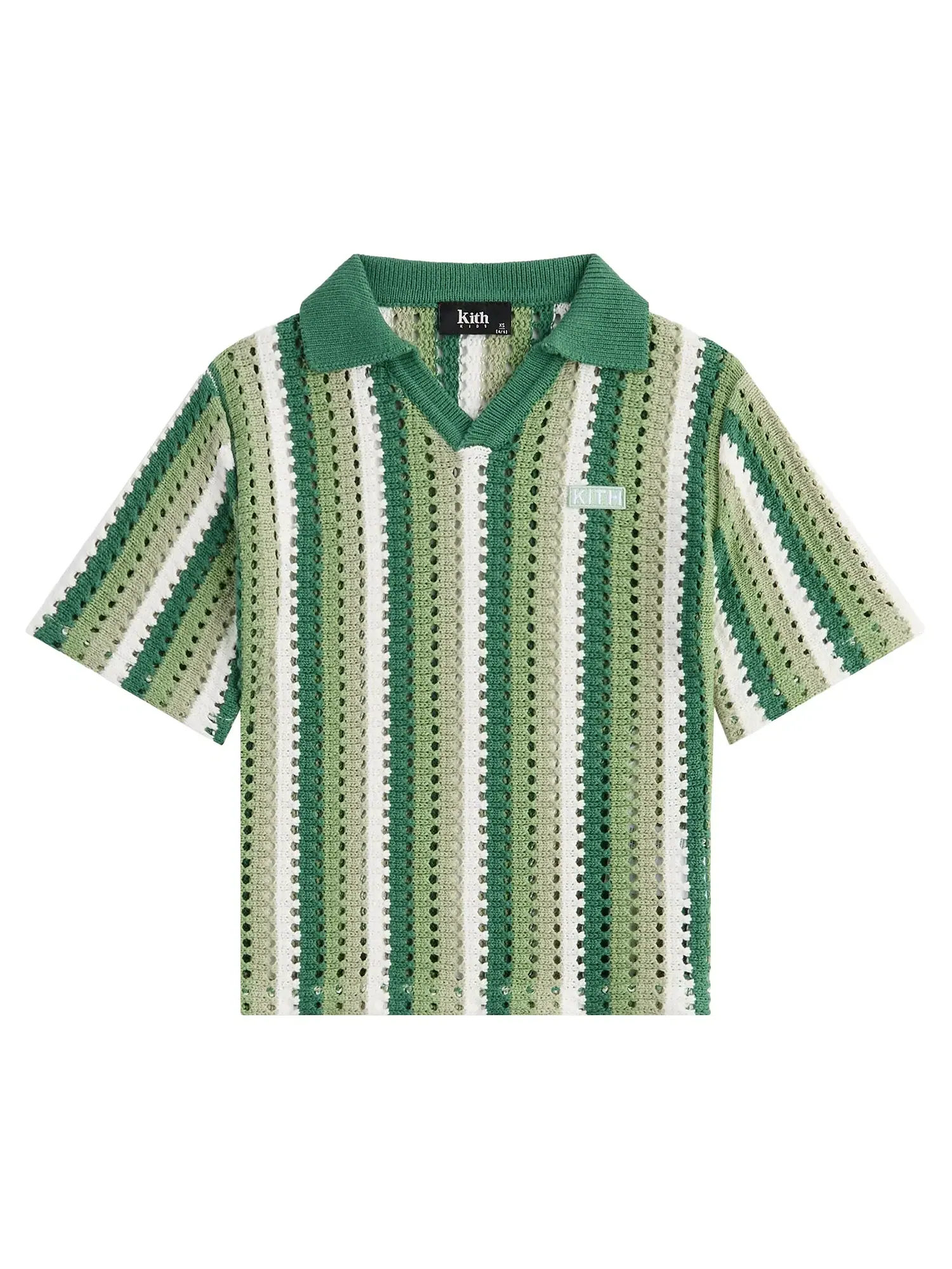 Вязаная толстовка-поло Kith Open Knit Pullover Polo — изображение 1 из 2, шалфейный