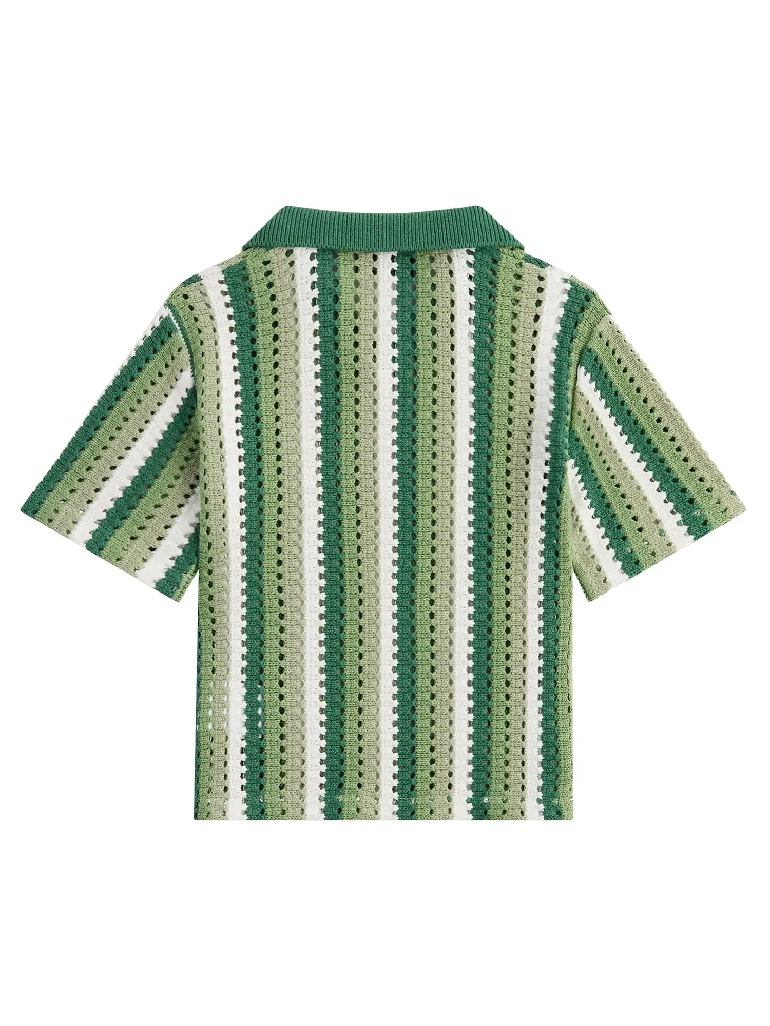 Вязаная толстовка-поло Kith Open Knit Pullover Polo — изображение 2 из 2, шалфейный