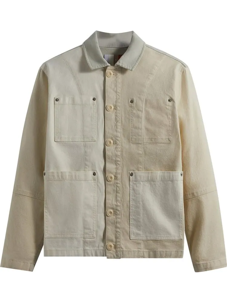 Куртка Kith Washed Canvas Willoughby Chore Jacket 'Sandrift' — изображение 1 из 2, бежевый