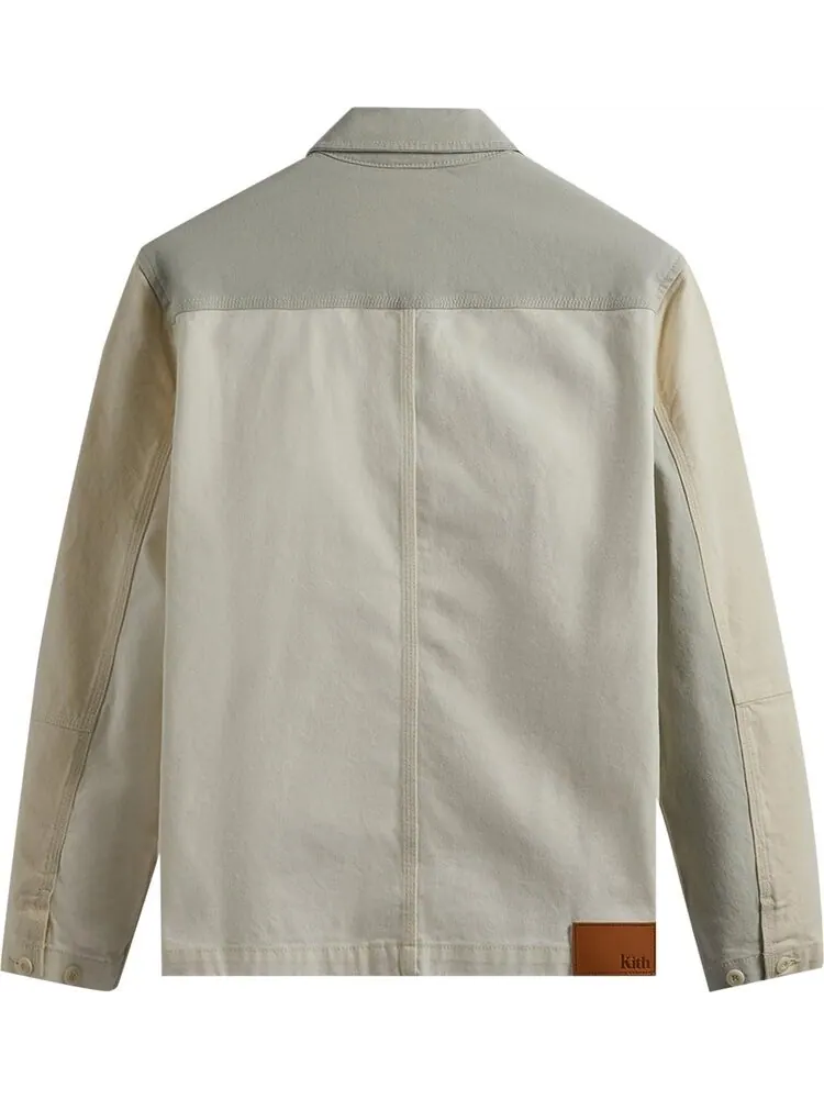 Куртка Kith Washed Canvas Willoughby Chore Jacket 'Sandrift' — изображение 2 из 2, бежевый