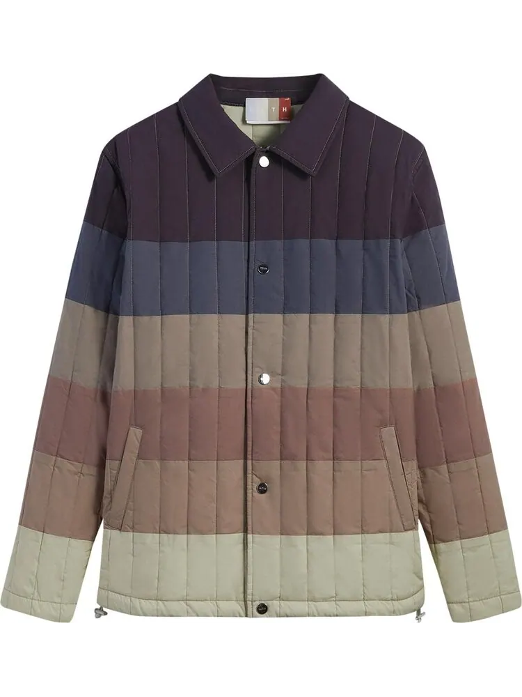Куртка Kith Striped Poplin Carmine Coaches Jacket 'Battleship' — изображение 1 из 2, мульти