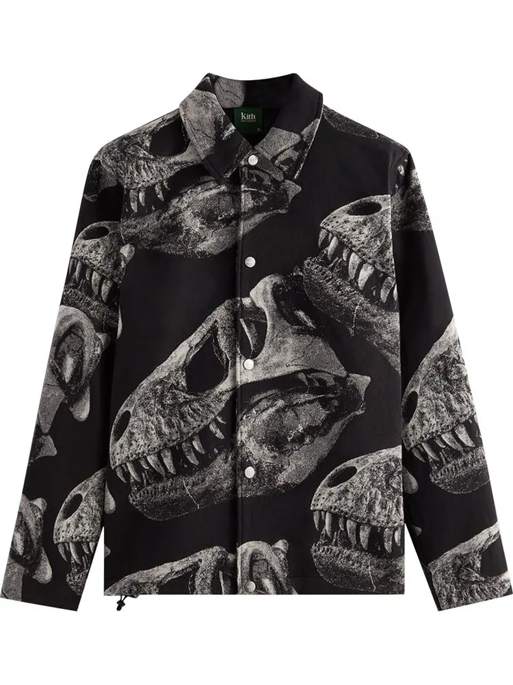 Куртка Kith For AMNH T-Rex Coaches Jacket 'Black' — изображение 1 из 2, черный