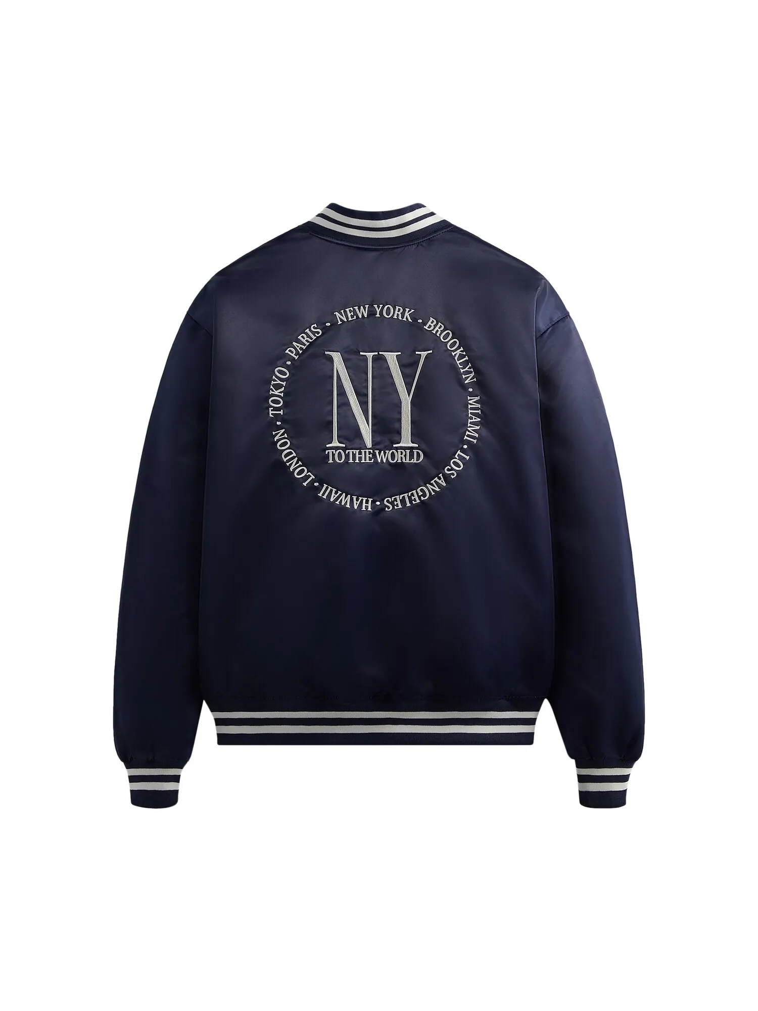 Атласный бомбер Kith New York To The World Nocturnal — изображение 2 из 2, ночной