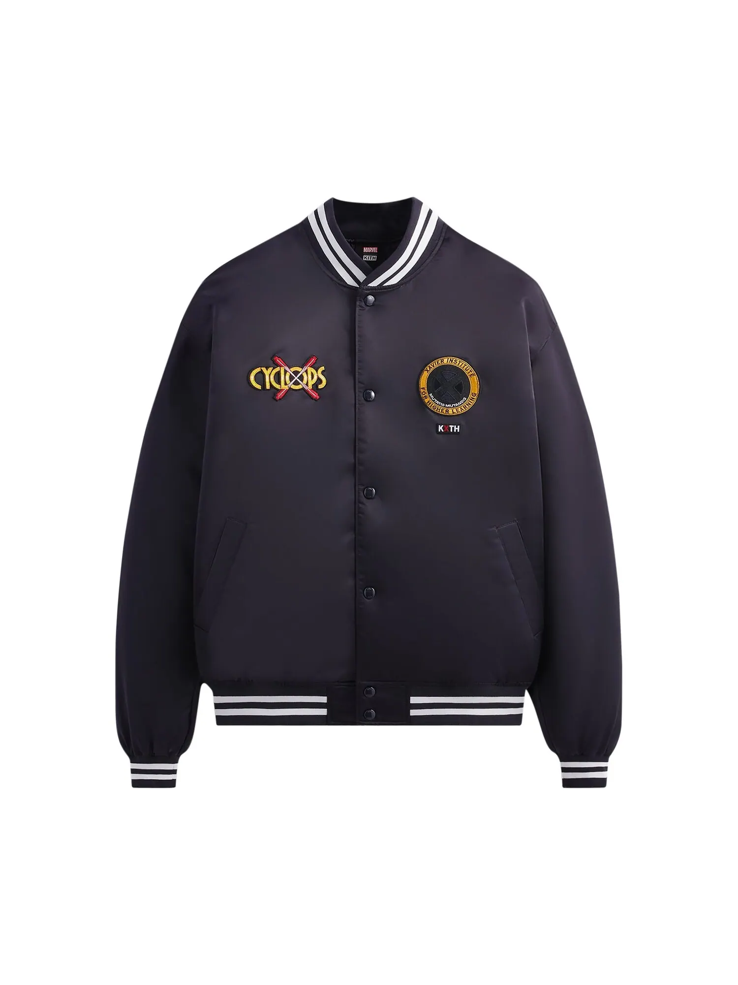 Атласный бомбер Kith For X-Men Cyclops Ink — изображение 1 из 2, чернильный