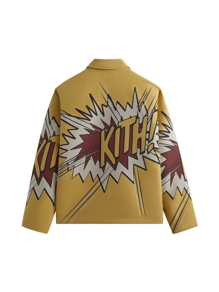 Куртка Kith For Mickey & Friends Tapestry Coaches 'Beam' — изображение 2 из 2, бежевый
