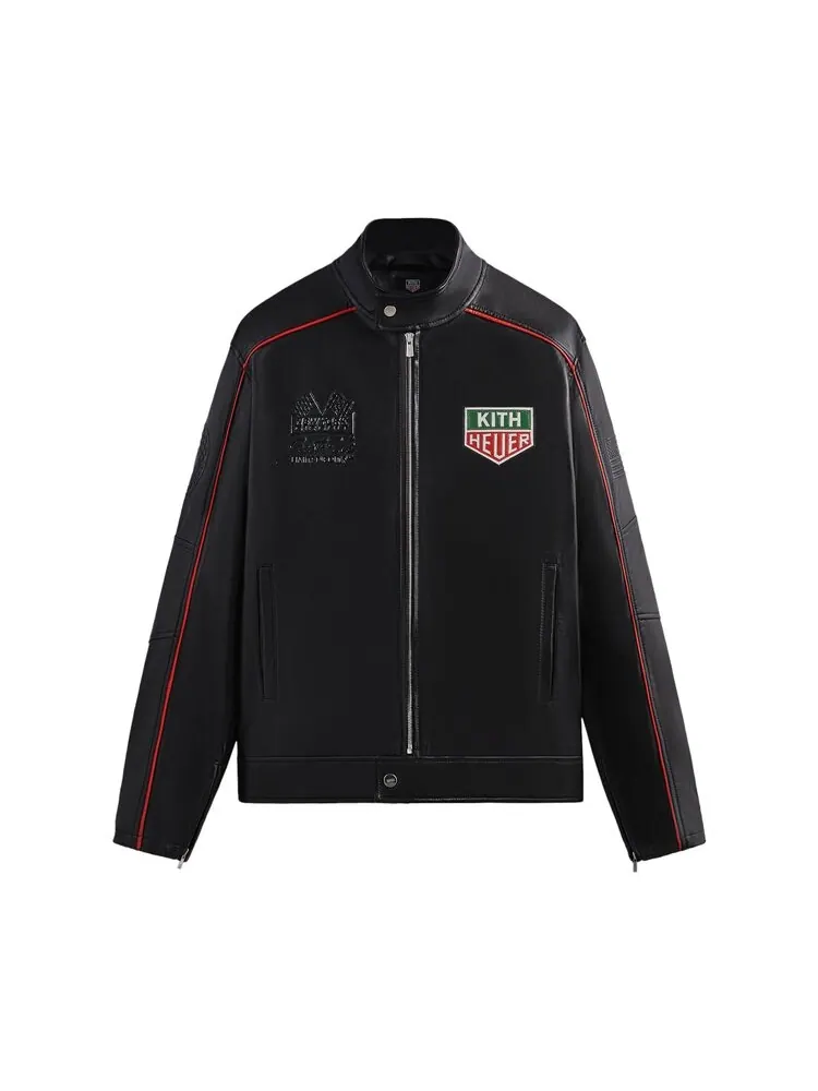 Куртка Kith x TAG Heuer Formula Leather Racing Jacket — изображение 1 из 2, черный