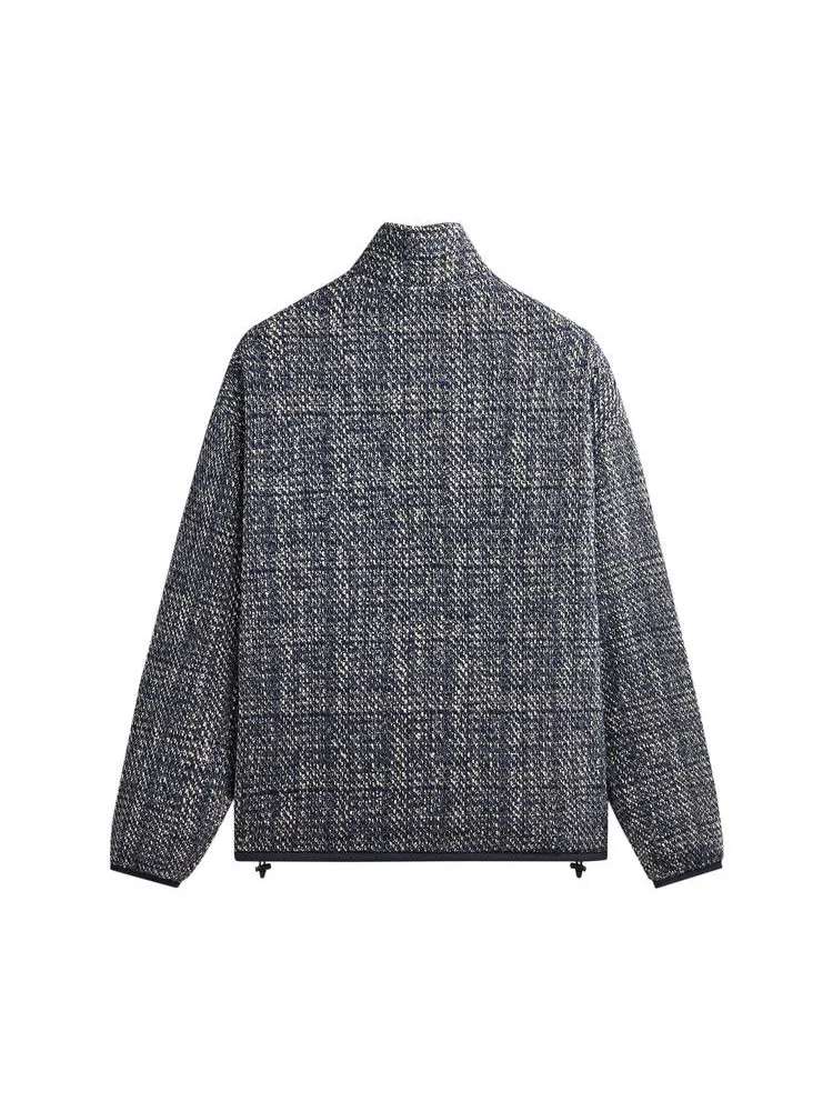 Толстовка Kith Textured Tweed Claremont Full Zip, Cave — изображение 2 из 2, синий