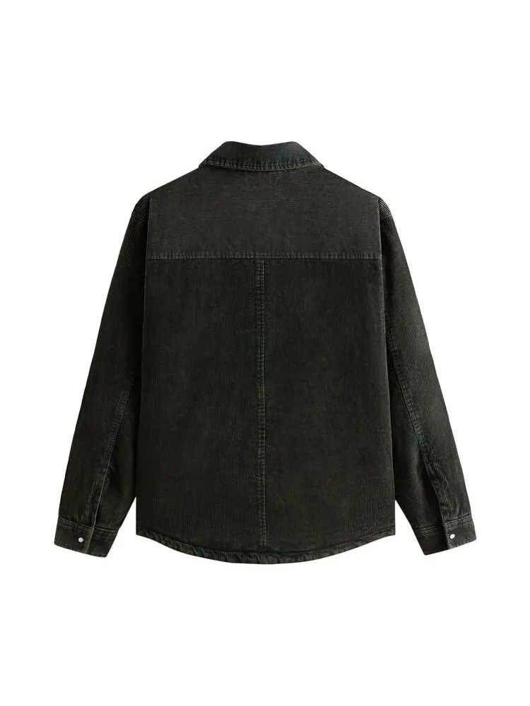 Куртка Kith Washed Corduroy Puffed Rowan Jacket Machine — изображение 2 из 2, зеленый