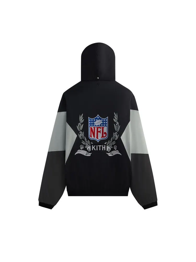 Анорак Kith &, 47 for the NFL: Raiders Quarter Zip Anorak With Hood — изображение 2 из 2, черный