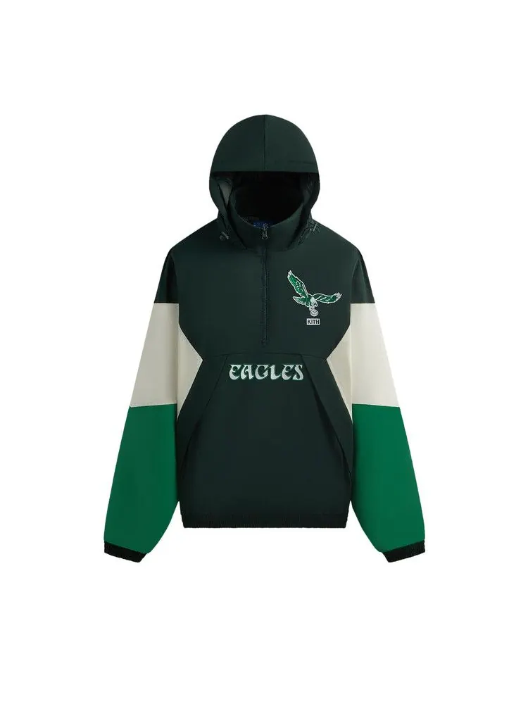 Анорак Kith &, 47 for the NFL: Eagles Quarter Zip Anorak With Hood, Stadium — изображение 1 из 2, мульти