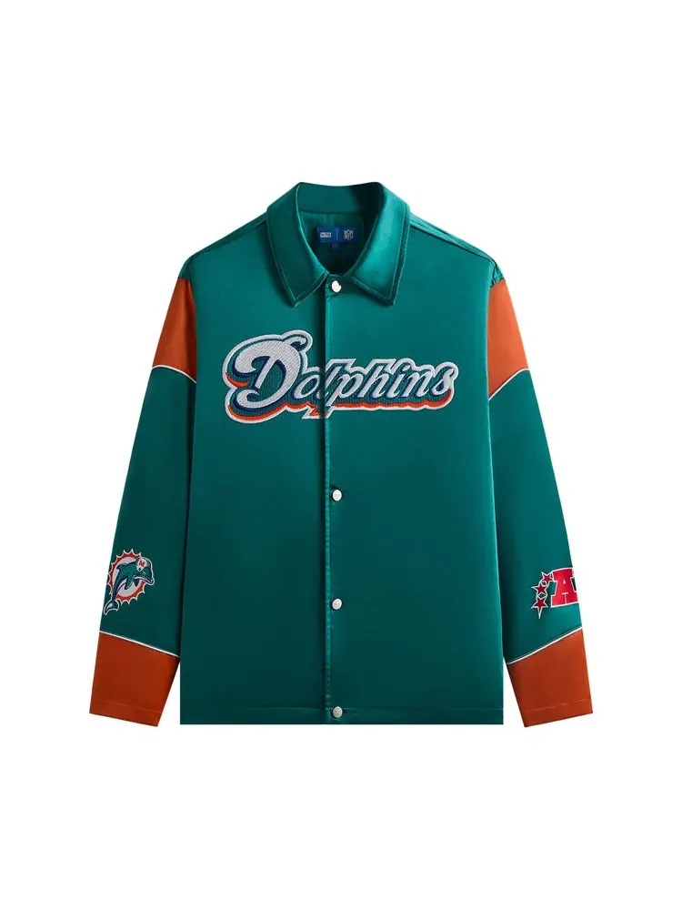 Куртка Kith & '47 for the NFL: Dolphins Kieran Coaches Jacket 'Center' — изображение 1 из 2, зеленый