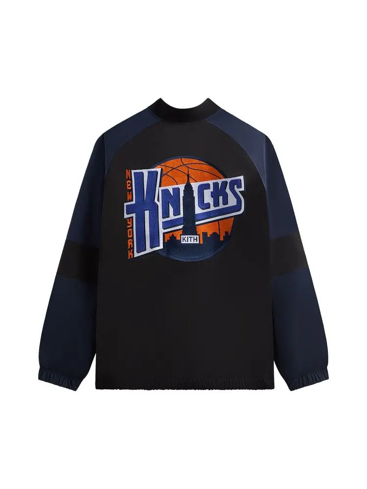 Толстовка Kith For The New York Knicks Ball Nylon Quarter Zip — изображение 2 из 2, черный