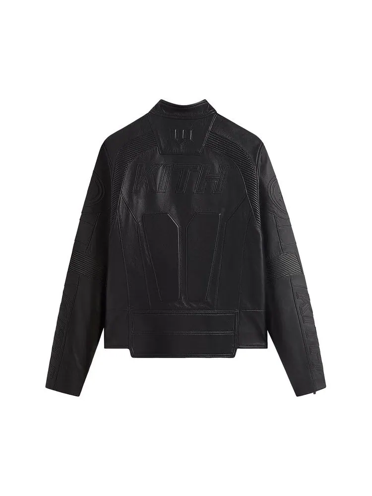Куртка Kith x Batman Wayne Industries Moto Jacket — изображение 2 из 2, черный