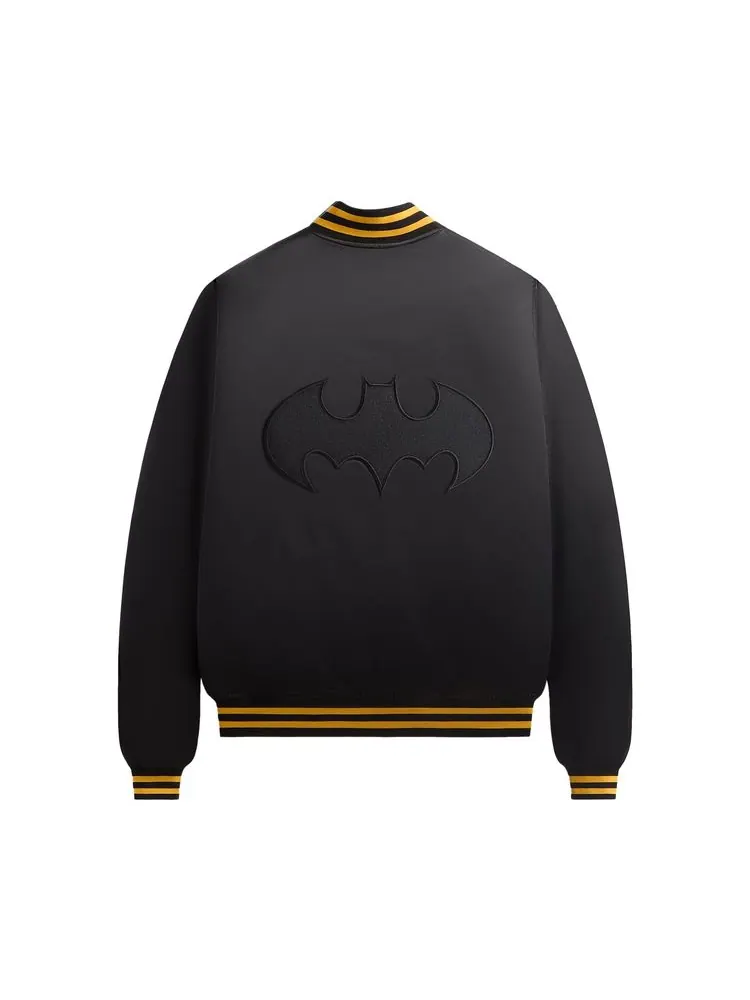 Куртка Kith x Batman Satin Bomber Jacket 'Black' — изображение 2 из 2, черный