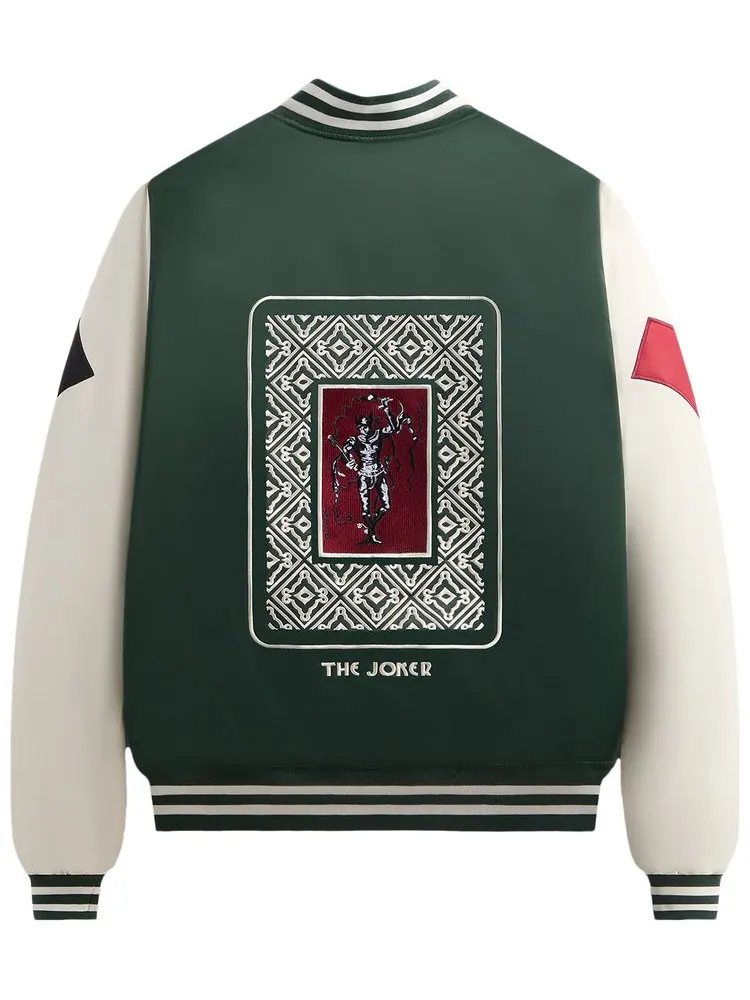 Куртка Kith x Batman Joker Satin Bomber Jacket 'Ivy Green' — изображение 2 из 2, зеленый
