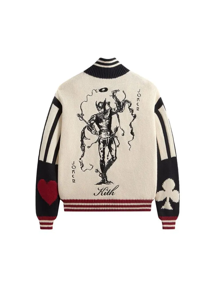 Свитер Kith x Batman Joker Wyona Full Zip Sweater Sandrift — изображение 2 из 2, кремовый