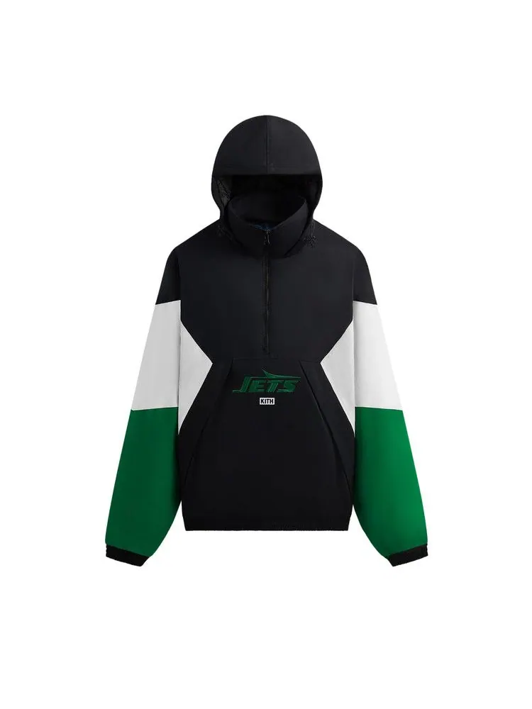 Анорак Kith &, 47 for the NFL: Jets Quarter Zip Anorak With Hood — изображение 1 из 2, черный