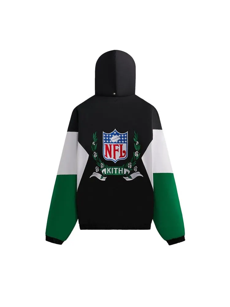 Анорак Kith &, 47 for the NFL: Jets Quarter Zip Anorak With Hood — изображение 2 из 2, черный