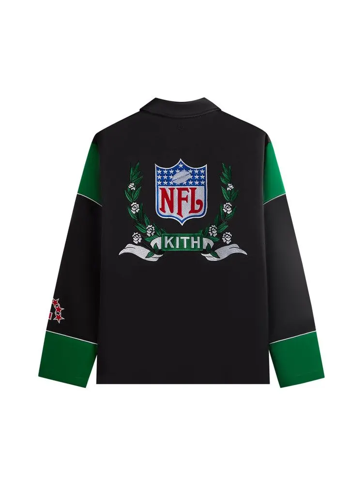 Куртка Kith &, 47 for the NFL: Jets Kieran Coaches Jacket — изображение 2 из 2, черный