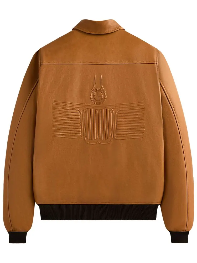 Куртка Kith x BMW Leather Hawthorne Flight Jacket 'Desert' — изображение 2 из 2, загар