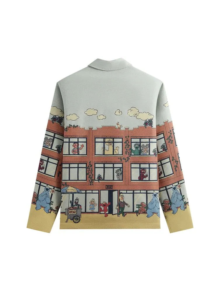 Куртка Kith x Sesame Street Lafayette St Tapestry Jacket 'Powder' — изображение 2 из 2, бежевый