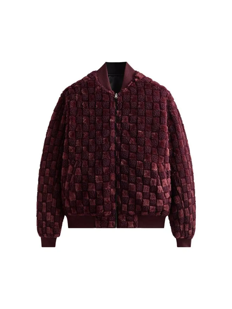 Бомбер Kith Reversible Faux Fur Avery Bomber, Magma — изображение 1 из 1, синий