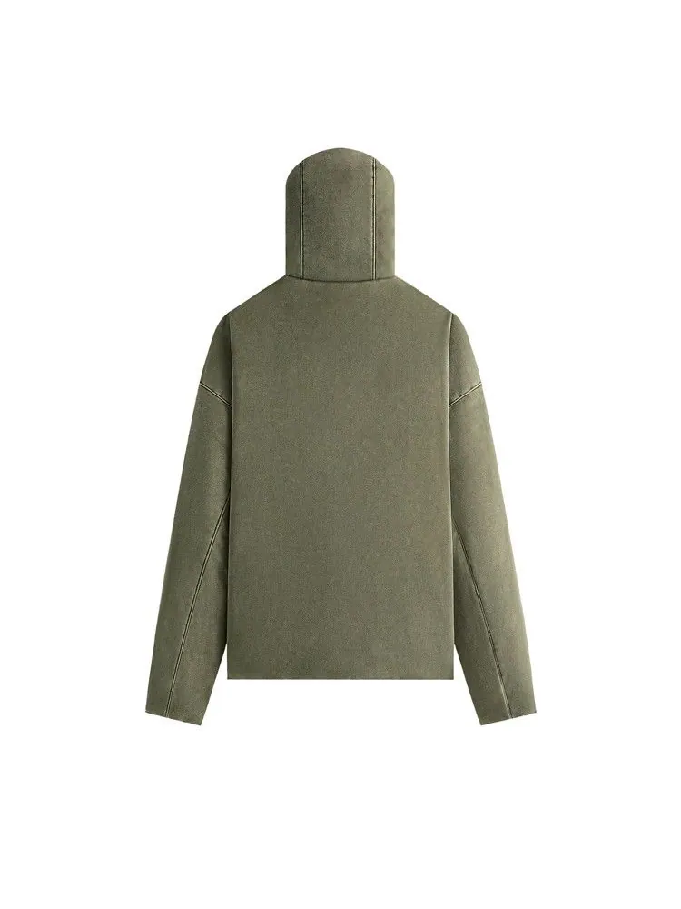 Худи Kith Washed Microsuede Puffed Jaysen Hoodie, Cavan — изображение 2 из 2, коричневый