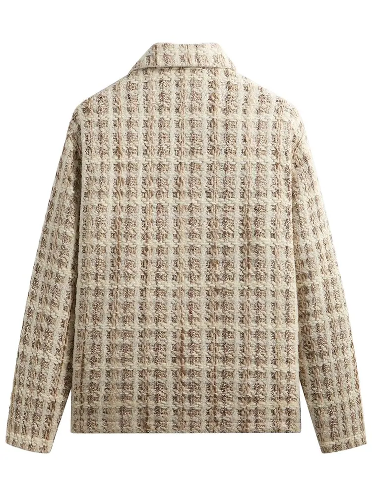 Куртка-бомбер Kith Windowpane Tweed Coaches Jacket — изображение 2 из 2, черный