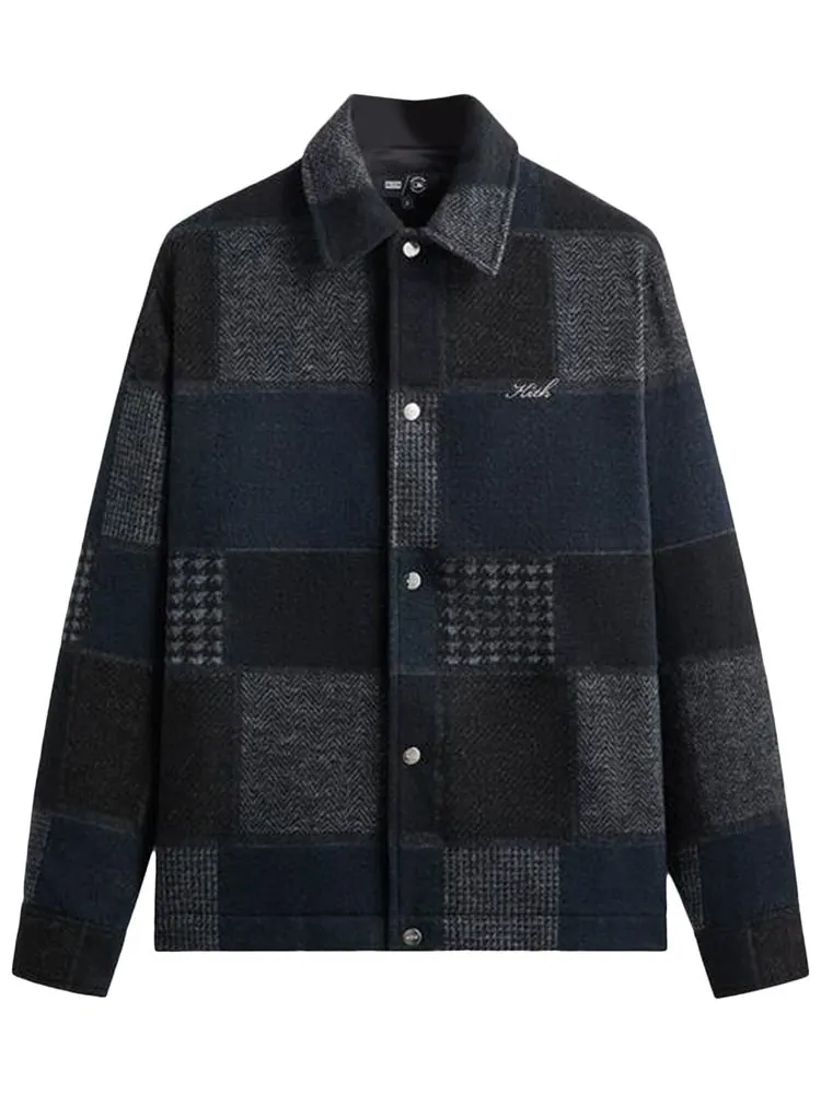 Куртка тренера Kith New York Yankees из лоскутной шерсти, модель — изображение 1 из 1, черный