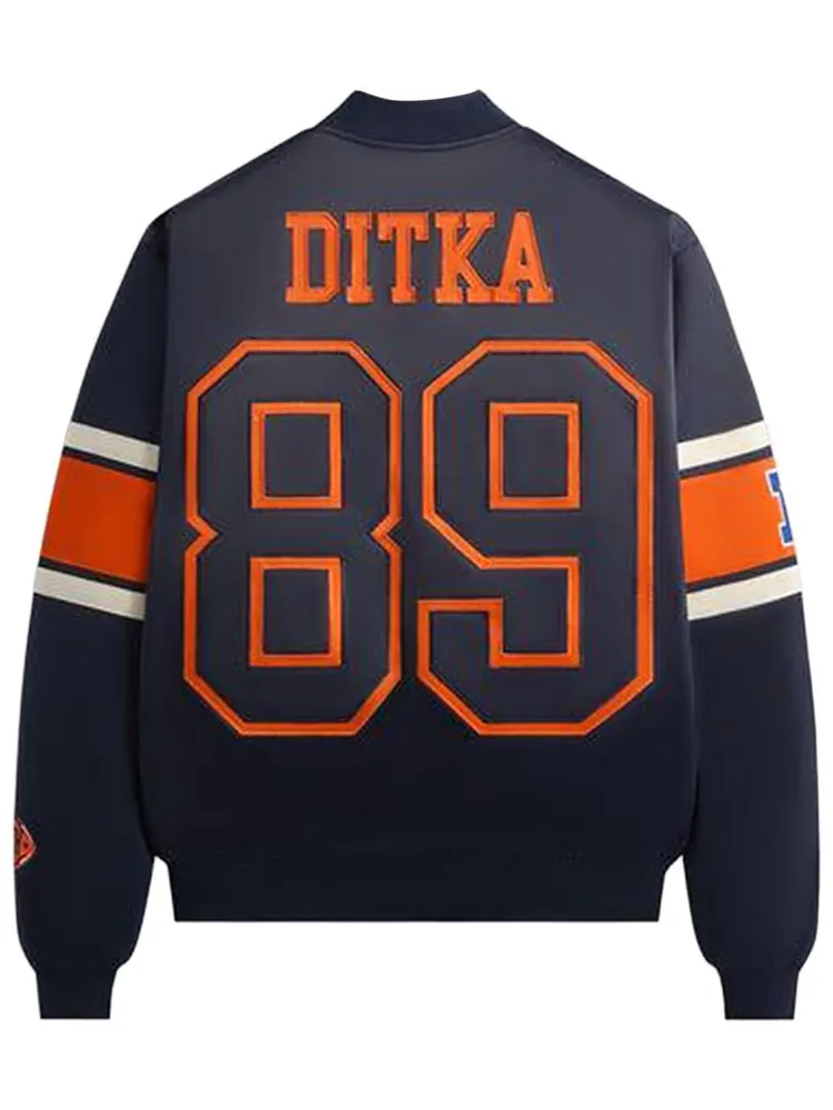 Куртка Kith For The NFL Chicago Bears Satin Bomber Jacket Nocturnal — изображение 2 из 2, синий