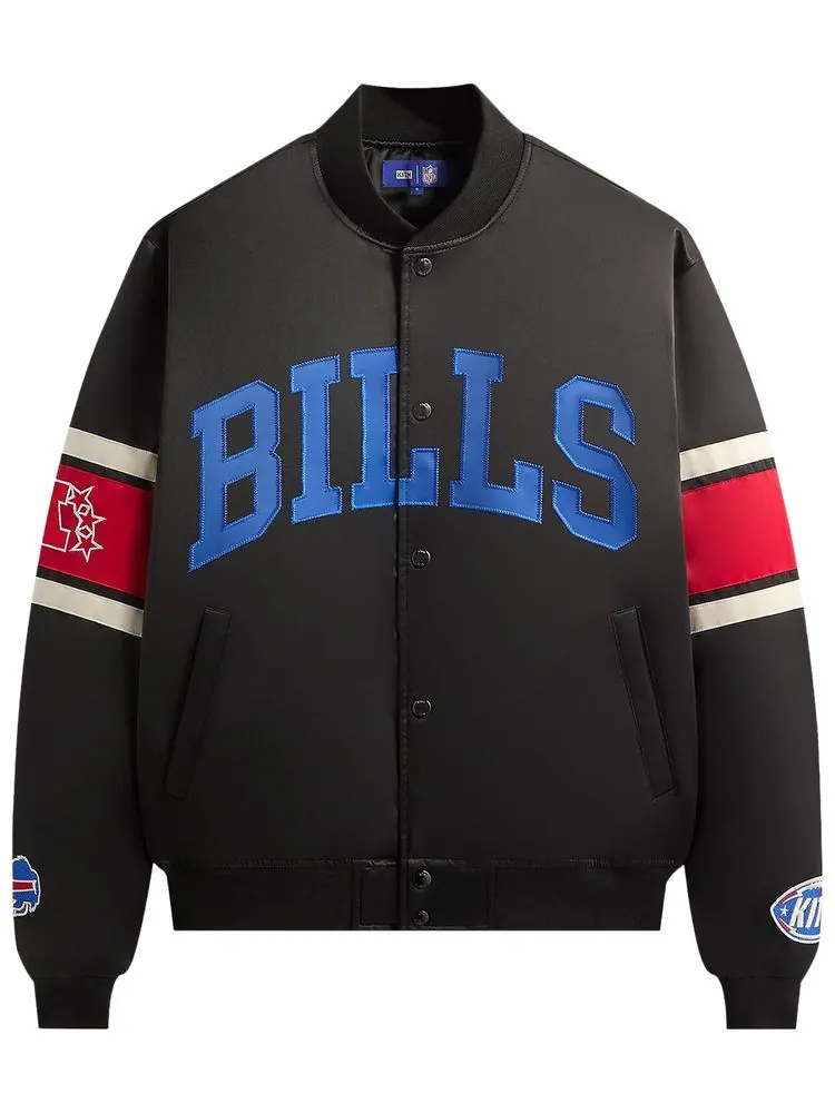 Атласная куртка-бомбер Kith For The NFL Buffalo Bills — изображение 1 из 2, черный