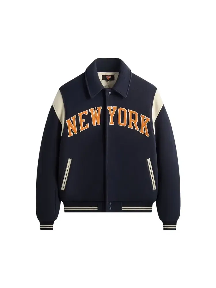 Куртка-бомбер из шерстиKith For The New York Knicks — изображение 1 из 2, черный