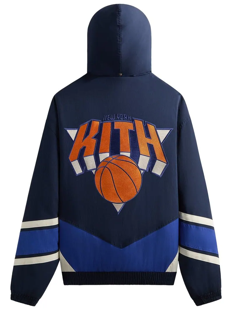 Утепленная нейлоновая толстовка Kith For The New York Knicks — изображение 2 из 2, черный