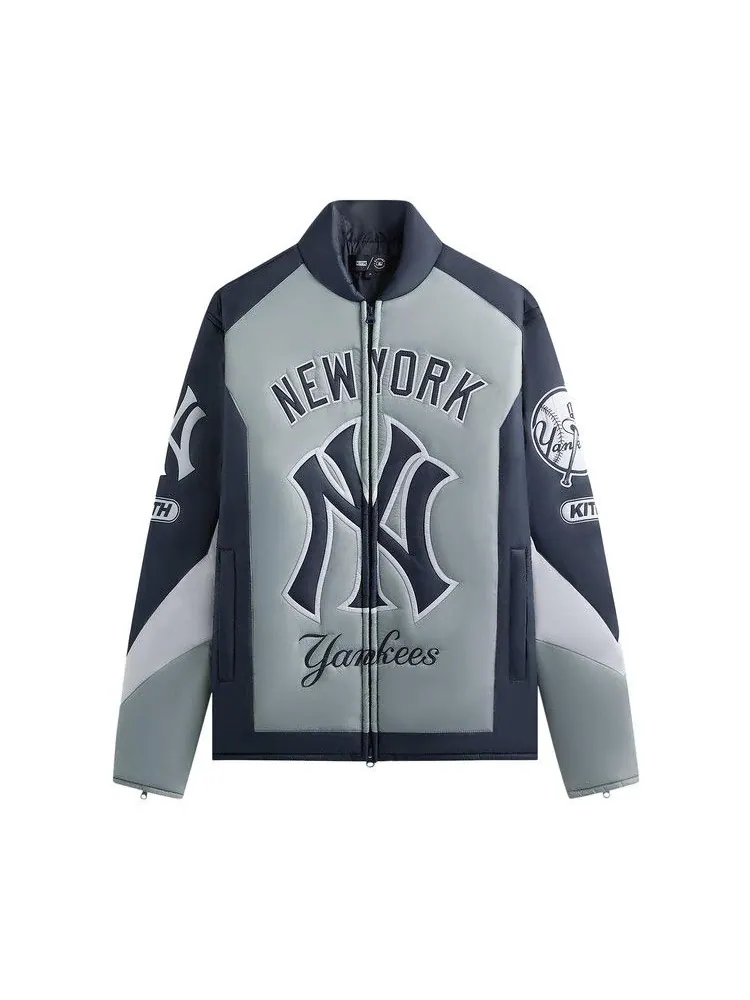 Куртка Kith For The New York Yankees Zip Brixton Puffed Shirt Jacket, Statue — изображение 1 из 1, синий