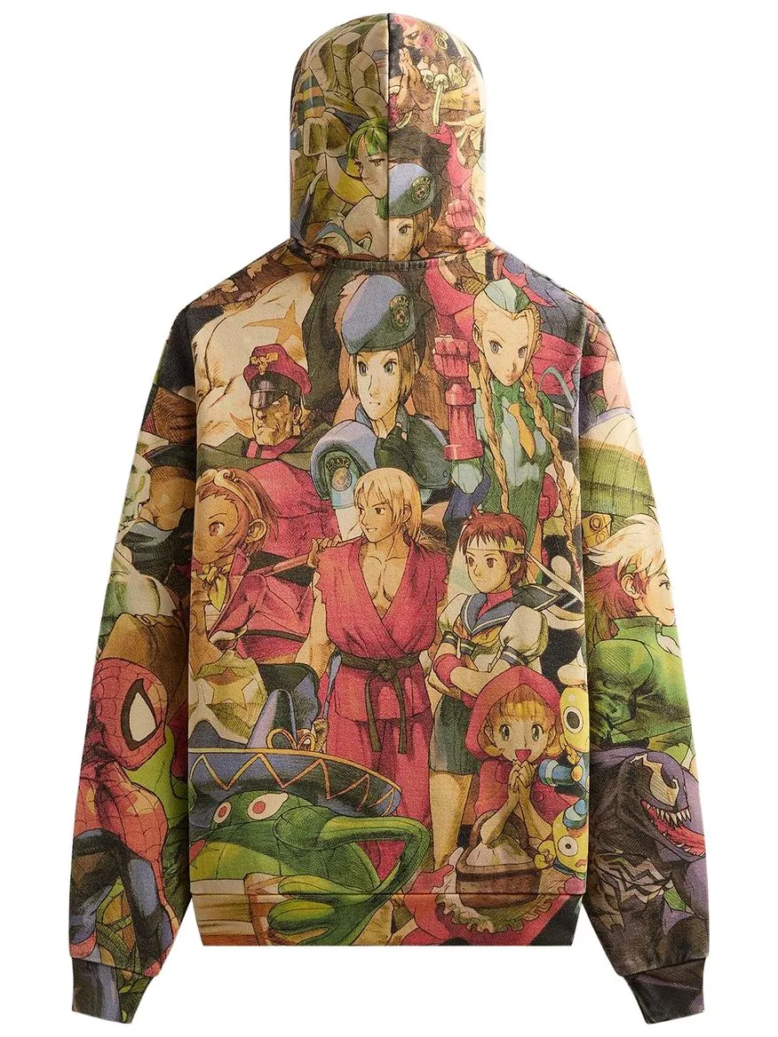 Толстовка Kith x Marvel vs. Capcom New Age Of Heroes Nelson Full Zip Hoodie — изображение 2 из 2, мульти