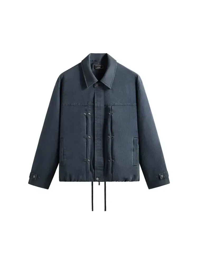 Куртка-блузон Kith Washed Canvas Ariel — изображение 1 из 2, синий
