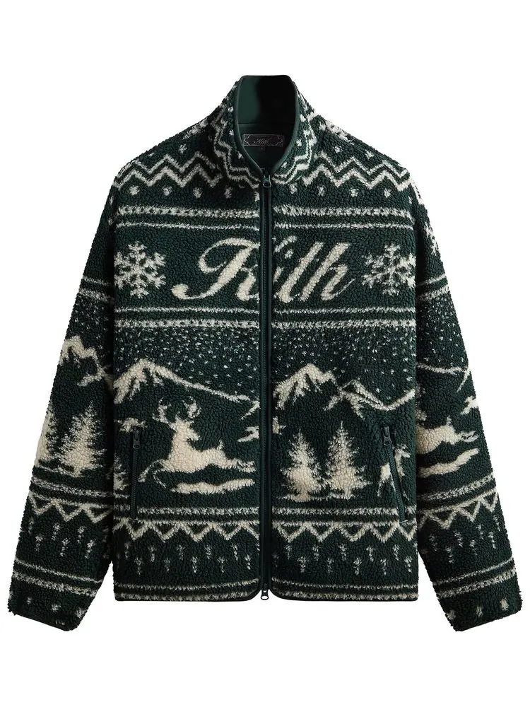 Куртка Kith Kithmas Harper Sherpa Jacket — изображение 1 из 2, зеленый
